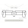 Ecksofa Soft Cosy XXL L-Form Big Sofa Mega-Sofa Cord Breite 303cm