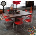 TEMAHOME Esstisch Dusk 7,4 cm starke Tischplatte 150x150cm 