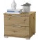 Schlafkontor Nachtkommode mit 2 Schubkästen Farbe Artisan Eiche 