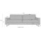 Places of Style 3-Sitzer Pinto BIG Sofa Cord Feincord Maxi